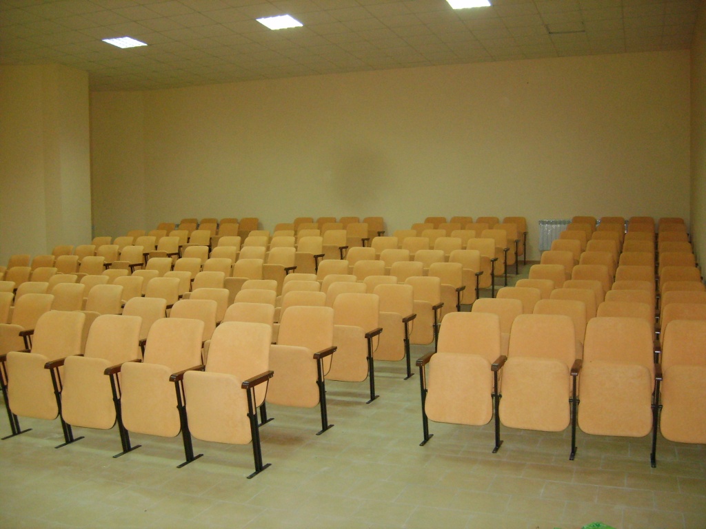 актовый зал школы с креслами студент
